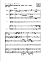 Laudate Pueri Dominum RV 600 - VIVALDI - Partition